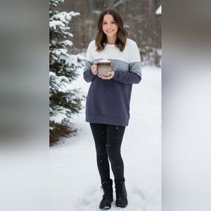 Beeson River Women's Striped Sweater - Ivory, Heather Gray, Charcoal